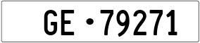 Trailer License Plate